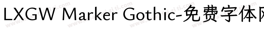 LXGW Marker Gothic字体转换